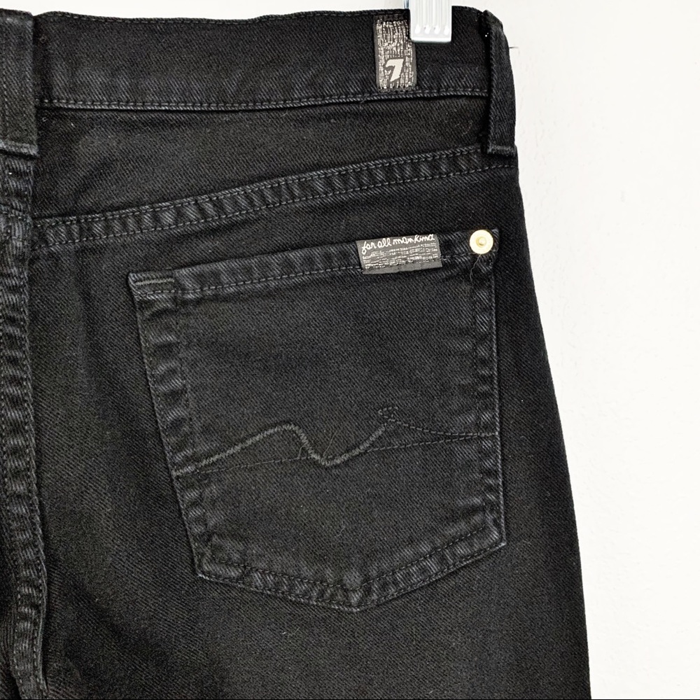 7 For All Mankind Roxanne Black Skinny Jeans - Picture 8 of 11